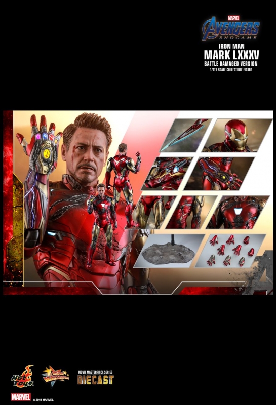  Artikelbild 7 des Artikels “1/6th scale Avengers : Endgame - Iron Man Mark LXXXV (Battle Damaged Version) Die Cast “