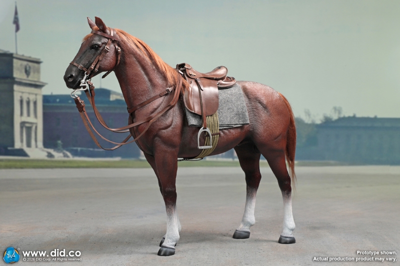  Product image 7 of the product “Anselm - WW II German - Brown WWII German War Horse (Standing)- in 1:6 ”