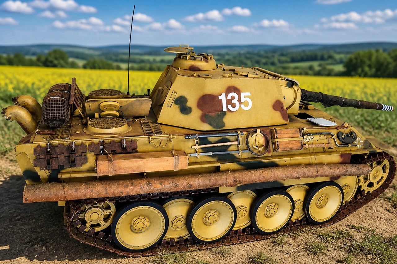  Artikelbild 8 des Artikels “Panther in Metal 1:6 Armortek Standmdel “