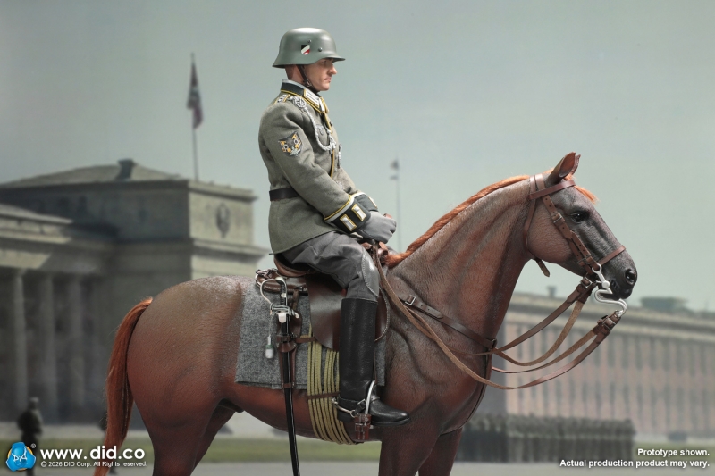  Product image 9 of the product “Anselm - WW II German - Brown WWII German War Horse (Standing)- in 1:6 ”